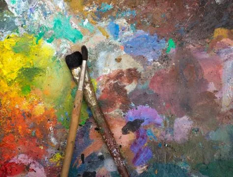 Artistic paintbrushes 写真素材