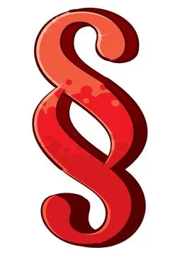 Artistic paragraph sign Stock Illustration