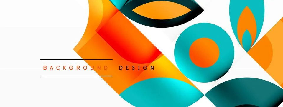 Artistic pattern of circles and triangles in electric blue on a white background イラスト素材