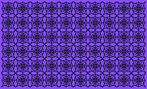 Artistic Pattern Design on Blue Background. Vintage Indian Mandala Design. Ba Stock Illustration