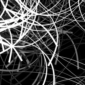 Artistic pattern with random, chaotic curved lines, distorted asymmetric shap 스톡 일러스트