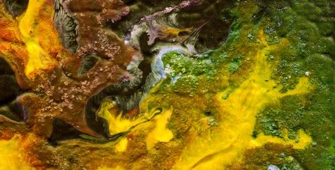 Artistic Patterns Featuring Grunge Textures and Liquid Colors Stock Illustration