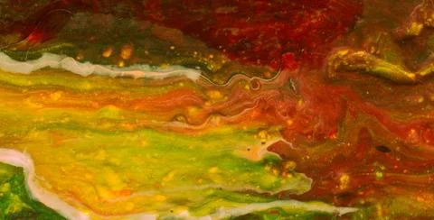 Artistic Patterns Featuring Grunge Textures and Liquid Colors Stock Illustration