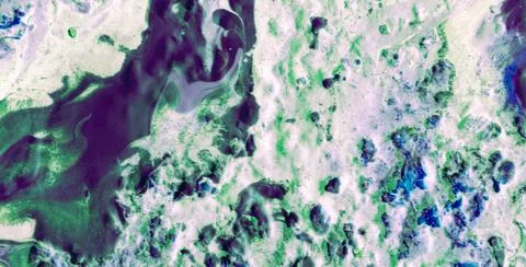 Artistic Patterns Featuring Grunge Textures and Liquid Colors Stock Illustration