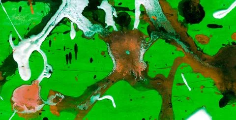 Artistic Patterns Featuring Grunge Textures and Liquid Colors Stock Illustration
