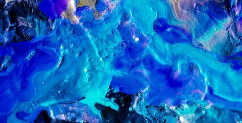Artistic Patterns Featuring Grunge Textures and Liquid Colors Stock Illustration