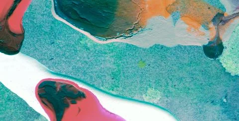 Artistic Patterns Featuring Grunge Textures and Liquid Colors Stock Illustration