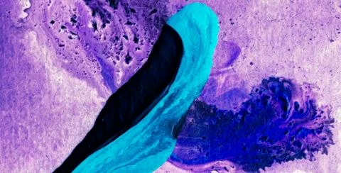 Artistic Patterns Featuring Grunge Textures and Liquid Colors Stock Illustration