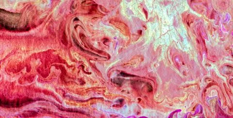 Artistic Patterns Featuring Grunge Textures and Liquid Colors Stock Illustration