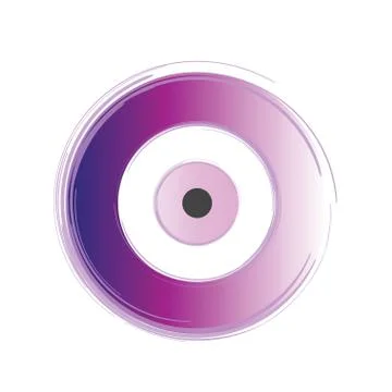 Artistic purple evil eye vector Stock Illustration