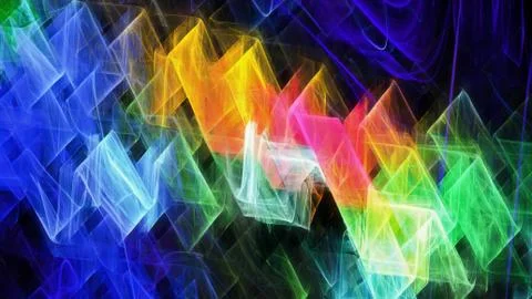 Artistic rectangle waves Stock Illustration