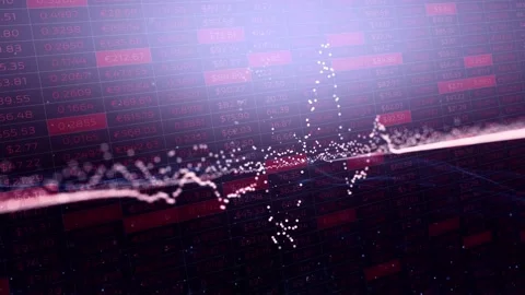 Artistic red negative business data animation background Видео 226797913