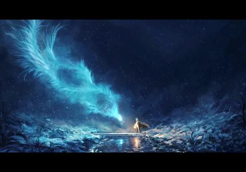 Artistic rendering illustration of a creature performing a powerful spill Stock Illustration