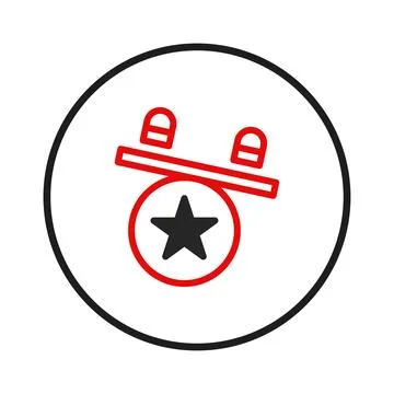 Artistic rendering of stylized emblem presenting a central star motif encap.. Stock Illustration