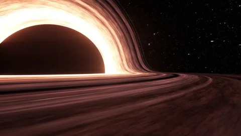 Artistic representation of a supermassive black hole. Vídeos de archivo 336310795