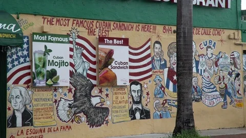 Artistic restaurant wall Stock Footage 70600642