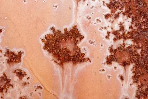 Artistic rust pattern on old paint Stock Photos