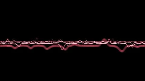 Artistic seamless loop heart Electrocardiogram rate motion Stock Footage 337736410