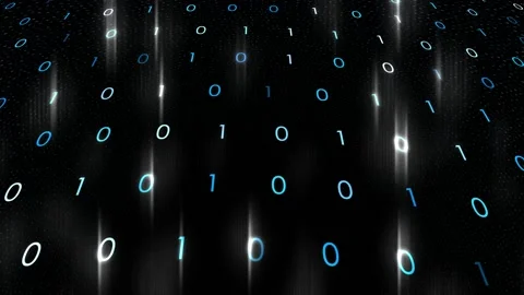 Artistic shiny binary numbers motion Видео 232300522