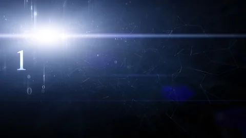 Artistic shiny computer network with binary numbers 動画素材 124496569