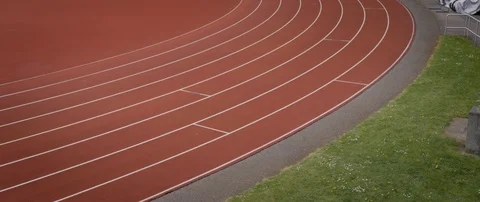 Artistic Shot of a Running Track Video stock 114994723