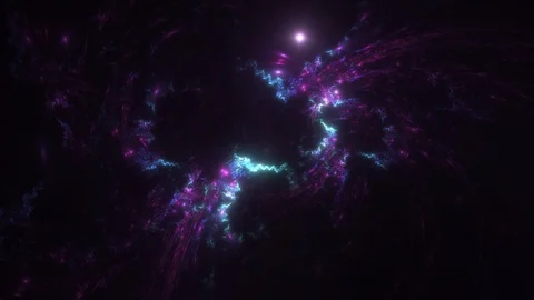 Artistic Space Background in Slow moving Rays Stock Footage 127757573