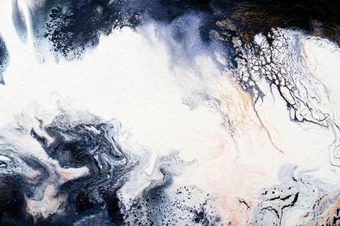 Artistic splashes of bright paints. Abstract color pattern. Modern futuristic Illustrazione stock