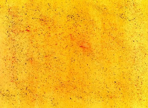 ARTISTIC SPLATTERED YELLOW BACKGROUND Ilustración de archivo