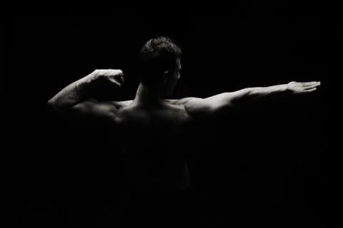 Artistic strong man Stock Photos