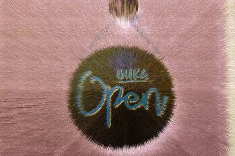 Artistic style open Stock Illustration