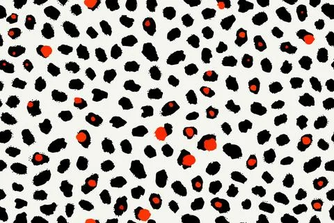 Artistic stylish seamless vector repeating leopard animal skin, black and white. 스톡 일러스트