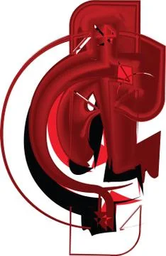 Artistic symbol Illustrazione stock