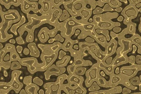 Artistic template with liquid shapes computer art texture illustration Illustrazione stock