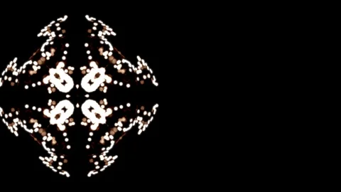 Artistic video animation of graphic pattern widening and narrowing succesively Stock Footage 121799561