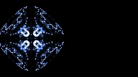 Artistic video animation of graphic pattern widening and narrowing succesively Stock Footage 121815469