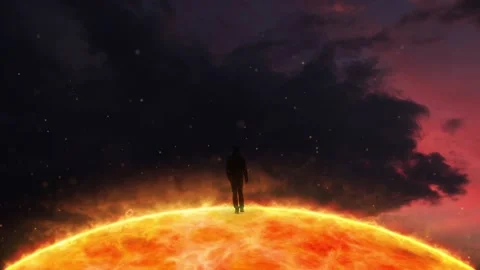 Artistic walking on the sun Vídeos de archivo 231729352