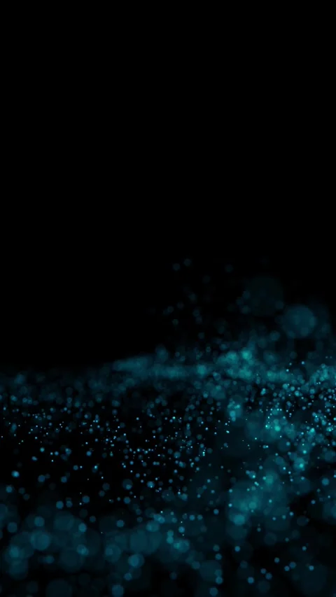 Artistic wave dots loop motion on clean black vertical background Stock Footage 344149615
