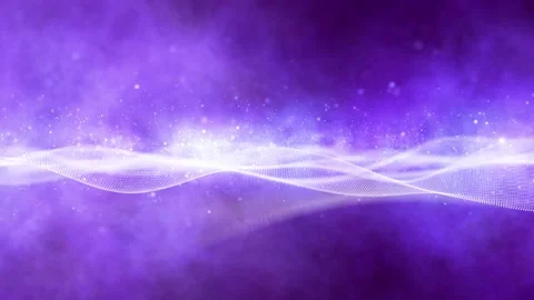 Artistic waves with glitter particles slow looping motion Видео 229848868