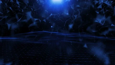 Artistic waves with triangle shapes motion background Vídeos de archivo 228739195