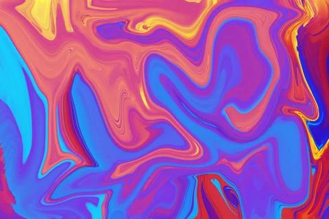 Artistic wonder captivating design featuring abstract multi-colored paint b.. Illustrazione stock