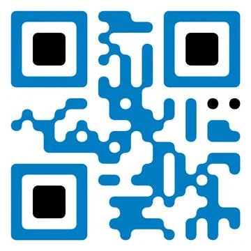 Artistically decorated QR code for word "Money" Stockillustratie