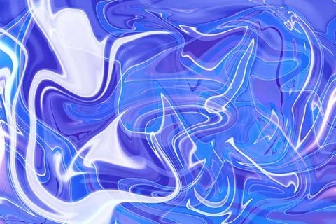 The artistry of serene forms and dynamic patterns in a blue texture marble .. Stock Illustration