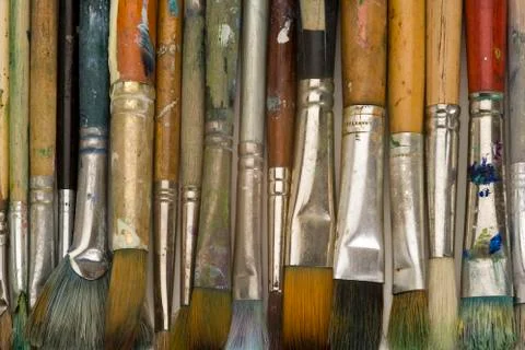 Artists brushes Foto stock