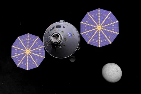 Artist's concept of the next generation Deep Space Vehicle's command module. Ilustración de archivo