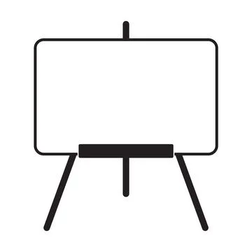 Artist's easel board icon vector for graphic design, logo, web site, social m Stock Illustration