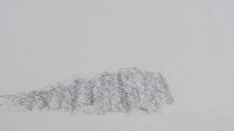 Artists hand drawing with graphite pencil on paper. Stock Footage 78064438
