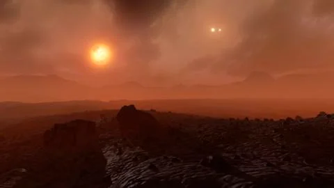 Artist's impression of Proxima's Planet Stock Illustration