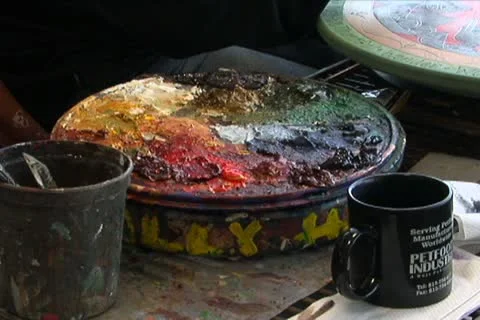 Artist's Paint Palette 動画素材 10758686