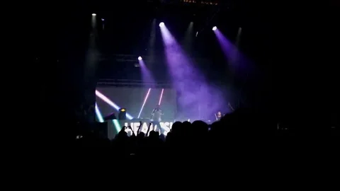 Artists performing at the concert Stock Footage 69267925