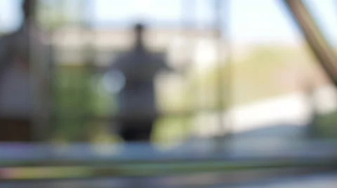 Artists preparing working tools blurred Видео 51725880